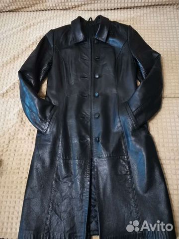 Кожаный тренч