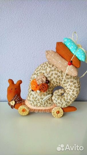 Кукла тильда улитка ручной работы