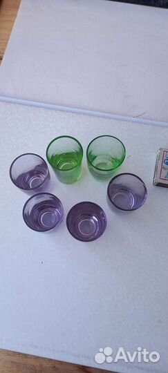 Стопки цветное стекло