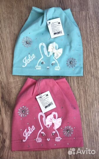 Шапки и варежки для двойни