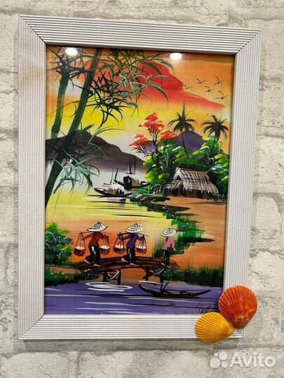 Рамки с фото, тарелочка Тунис, картина Вьетнам