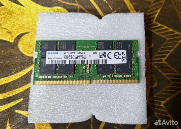 Оперативная память Samsung sodimm ddr4 32gb 3200
