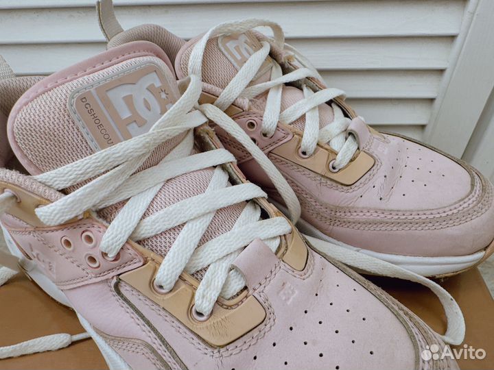Кроссовки женские dc розовые