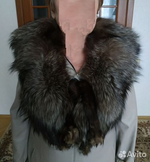 Меховая горжетка из чернобурки