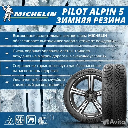 Michelin Pilot Alpin 5 315/35 R20 и 275/40 R20 110V