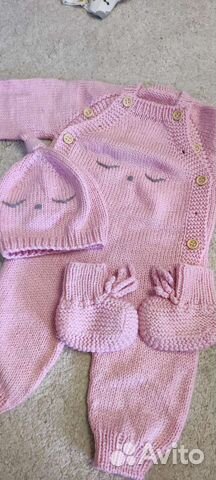 Комплект шапка, пинетки, комбинезон