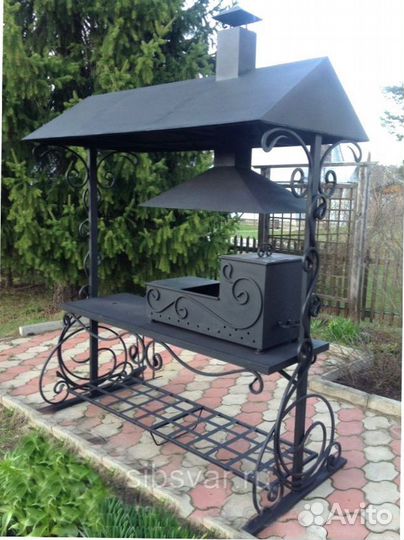 Мангал С печкой под казан