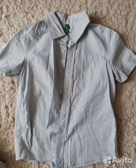 Рубашки в школу Mango H&M Benetton