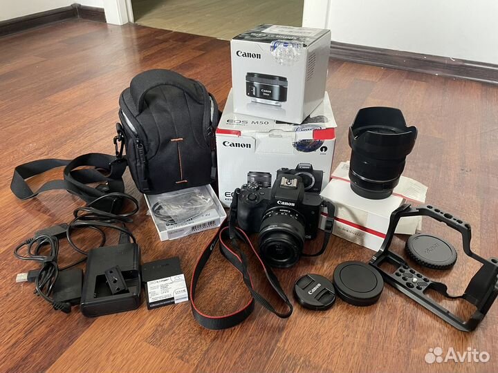 Камера Canon EOS m50 (комплект в описании)