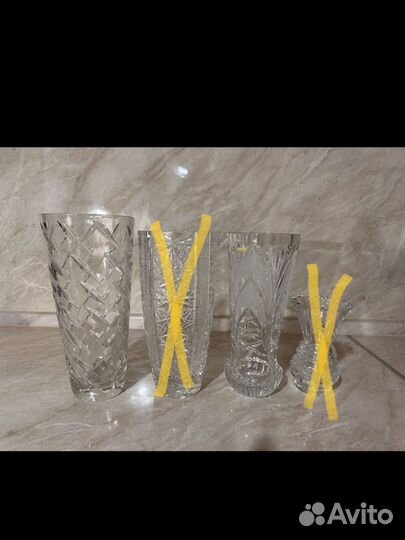 Вазы хрустальные