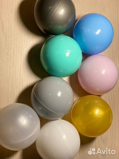 Пластиковые мячики-шарики в нежных цветах