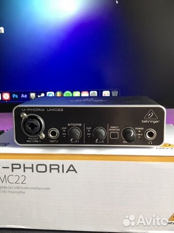 Звуковая карта behringer umc22 купить в Москве | Электроника | Авито