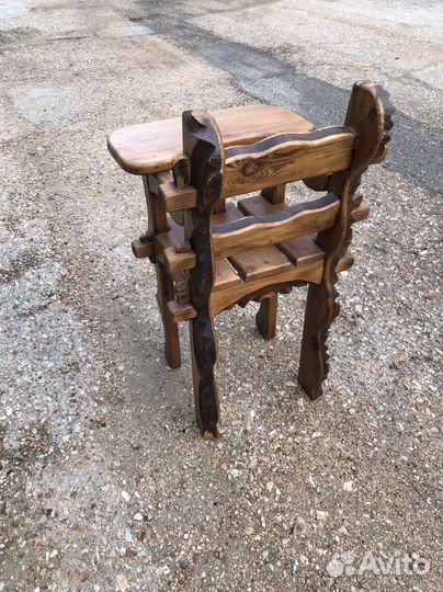 Стульчик для кормления дубовый