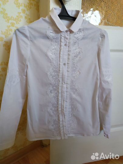 Блузка школьная на рост 158-164 Карамелли