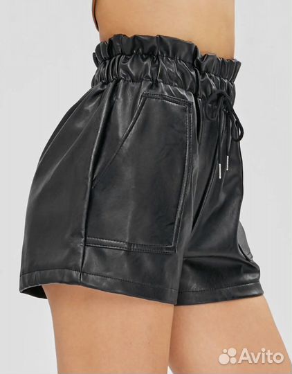 Шорты из эко-кожи XS-S