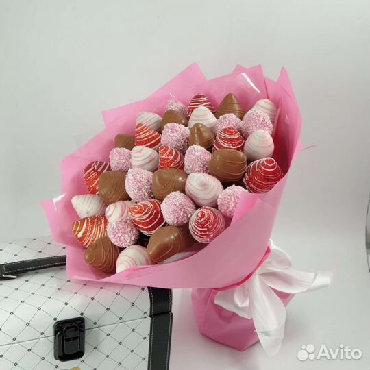 Букет из клубники в шоколаде