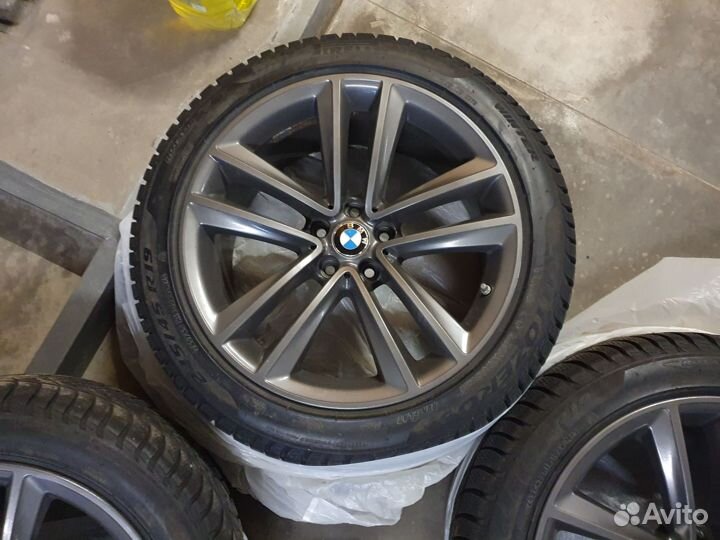 Диски BMW 647M стиль с резиной Pirelli Sottozero3