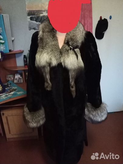Шуба мутоновая 48 50 размера