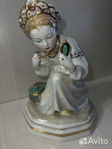 Статуэтка малахитовая шкатулка" Дулево купить в Уфе | Хобби и отдых | Авито