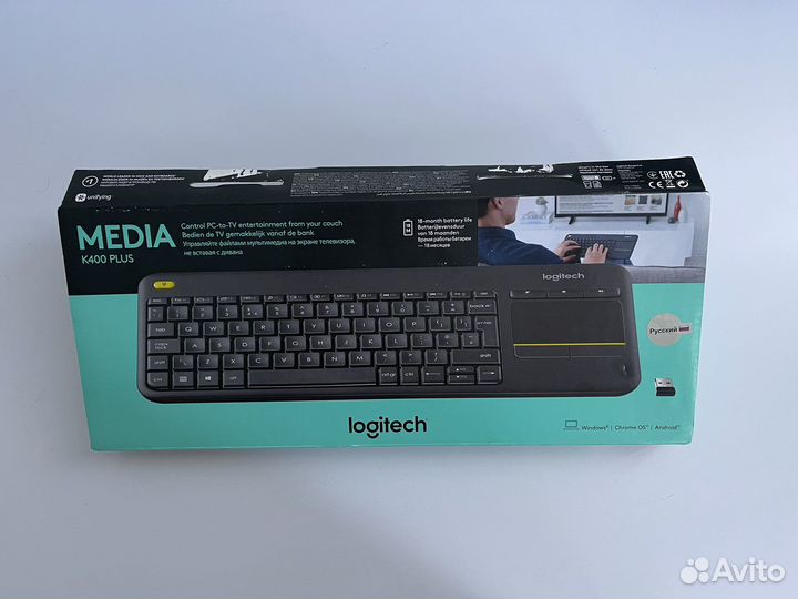 Беспроводная клавиатура Logitech K400 Plus
