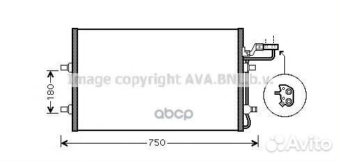 Радиатор кондиционера Volvo C30 C70 S40 V50