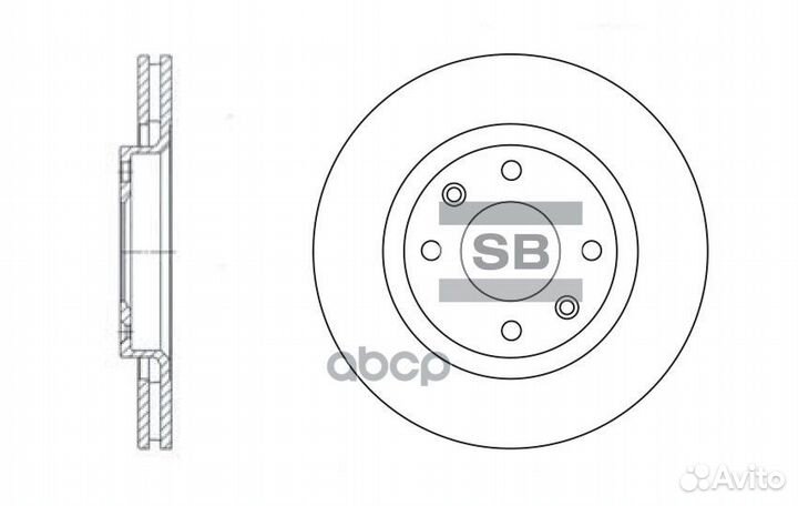 Диск тормозной SD5001 (4246W7) SD5001 Sangsin b