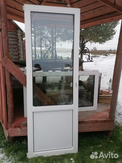 Балконный блок с дверью бу