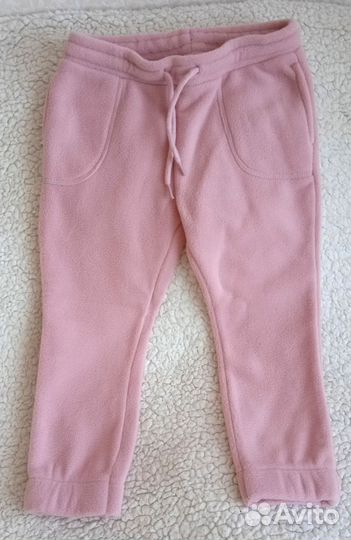 Брюки флисовые для девочки 98