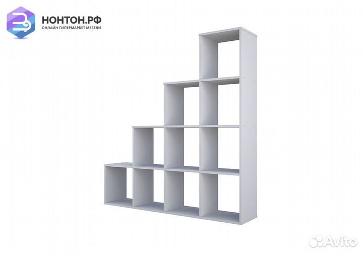 Стеллаж каскадный Polini home Smart 10 секций белы