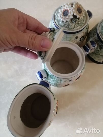 Горшок керамический и кувшин