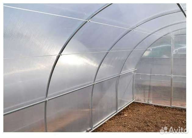Теплица усиленная поликарбонат грядки,рассрочка
