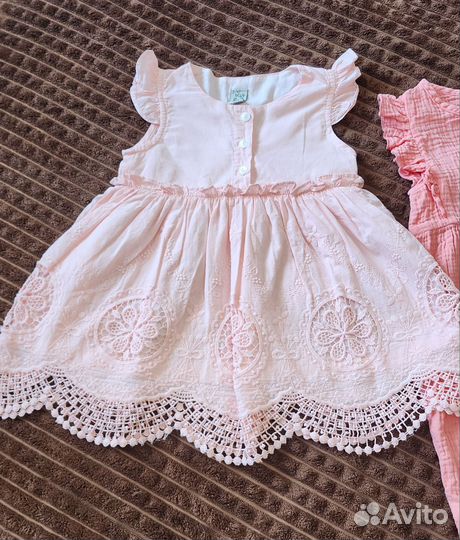 Летняя одежда для девочки 92 платья и комбинезон