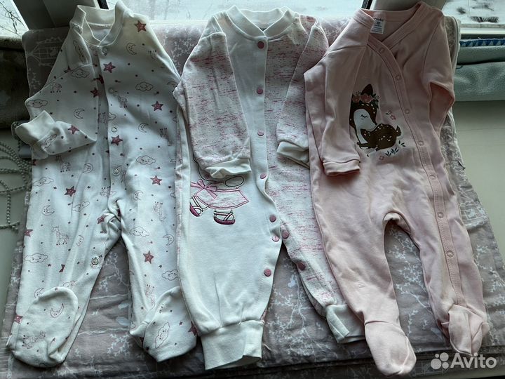 Вещи пакетом на девочку 60-68