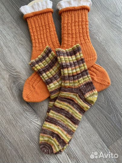 Носки женские теплые вязаные