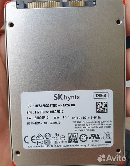Ssd Hynix 120 Gb 2,5