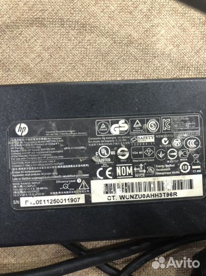 Блок питания Оригинал на ноутбук HP 60W