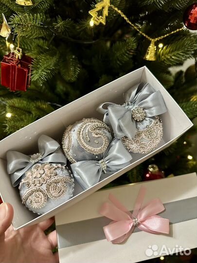 Елочные шары ручной работы, подарок