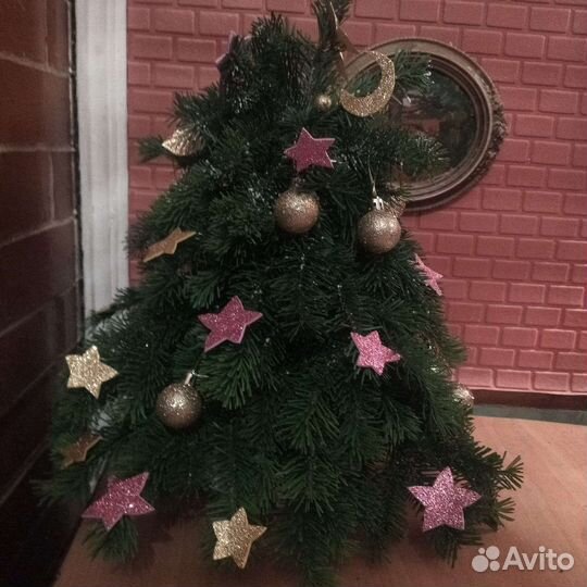 Елка ручная работа пихтовые ветки, оазис