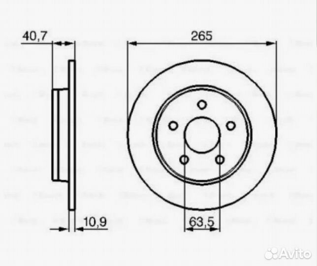 Тормозные диски bosch для ford