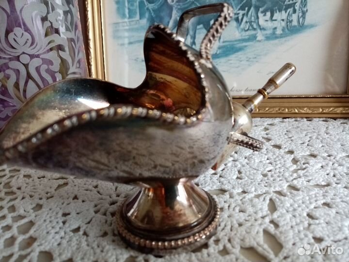 Сахарница солонка Англия винтаж