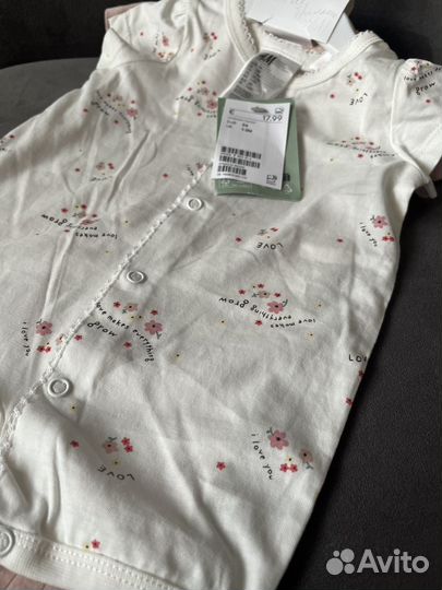 Песочники комплект hm 56/62 новые для девочки