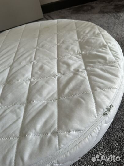 Матрас детский круглый 75 см, наволочка к нему