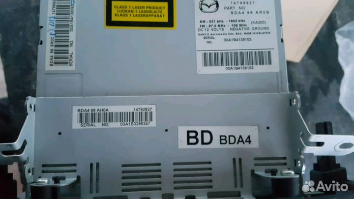 Магнитофон mazda 3 bl