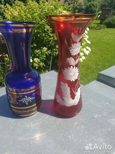 Вазы Богемия ЧССР времен СССР