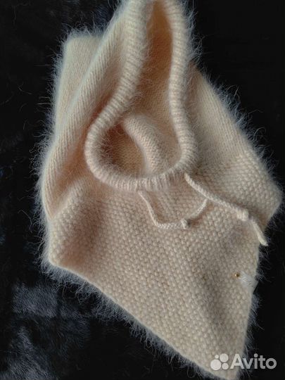 Берет/капор/повязка на голову, шапка из пуха норки