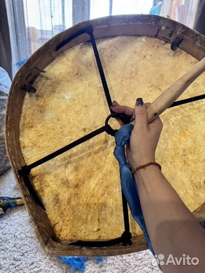 Бубен шаманский кожа