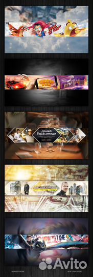 Оформление ютуб каналов, соцсетей, баннеры