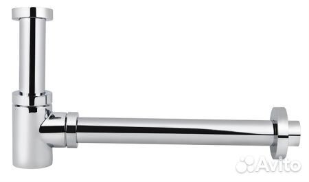 958L Сифон kaiser для раковины б/вып. (хром)