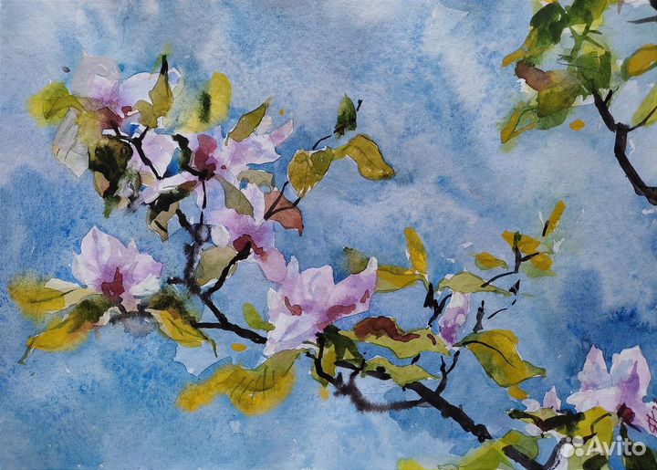 Картина акварель 