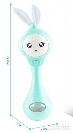 Погремушка-грызунок Зайка